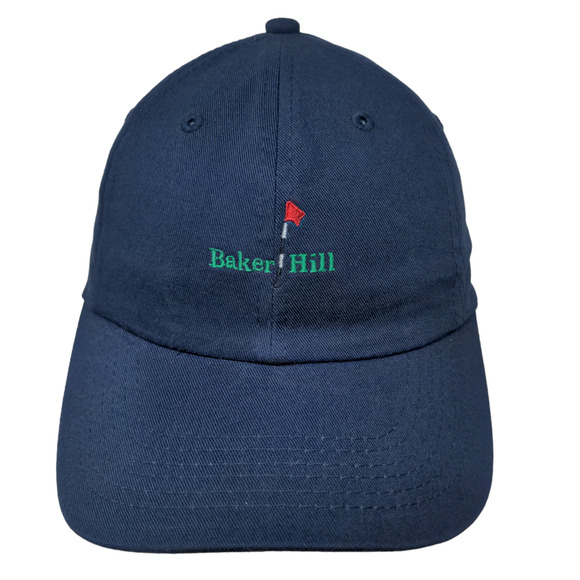 Imperial Men's Slideback Hat Blue OSFA Embroidered Baker Hill Golf Staff Logo - Picture 1 of 7